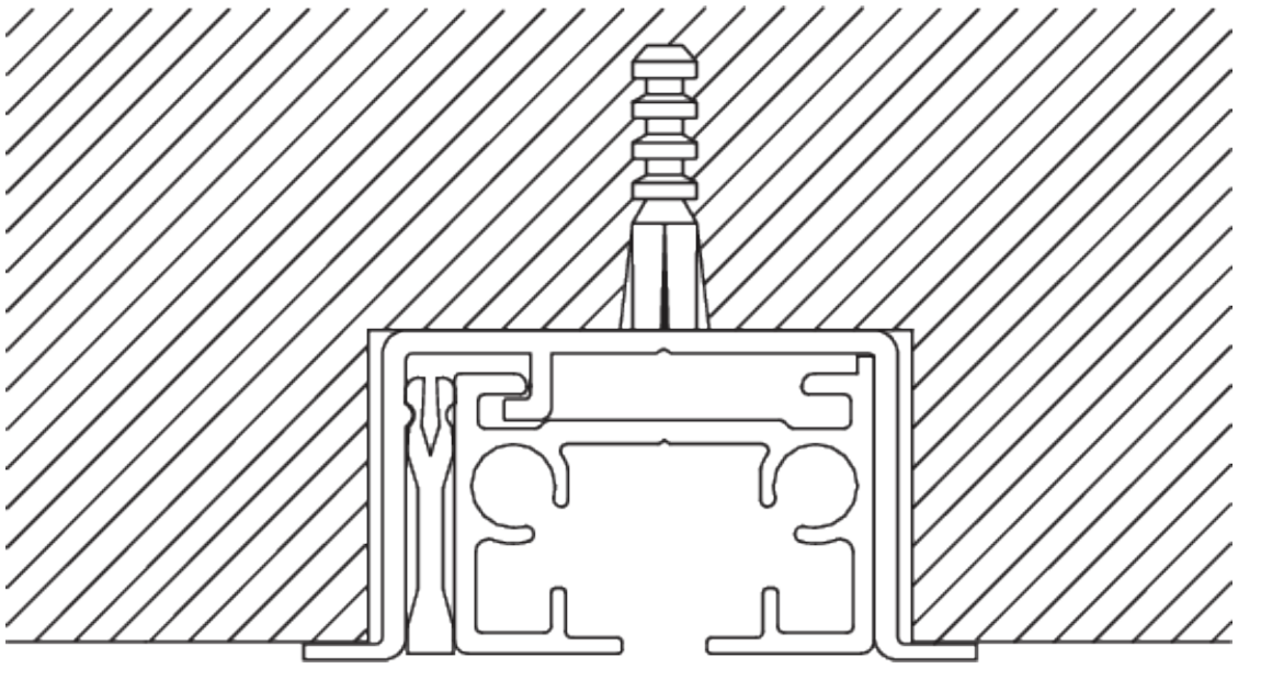 Recess Profile for Silent Gliss 6970 &amp; 3970