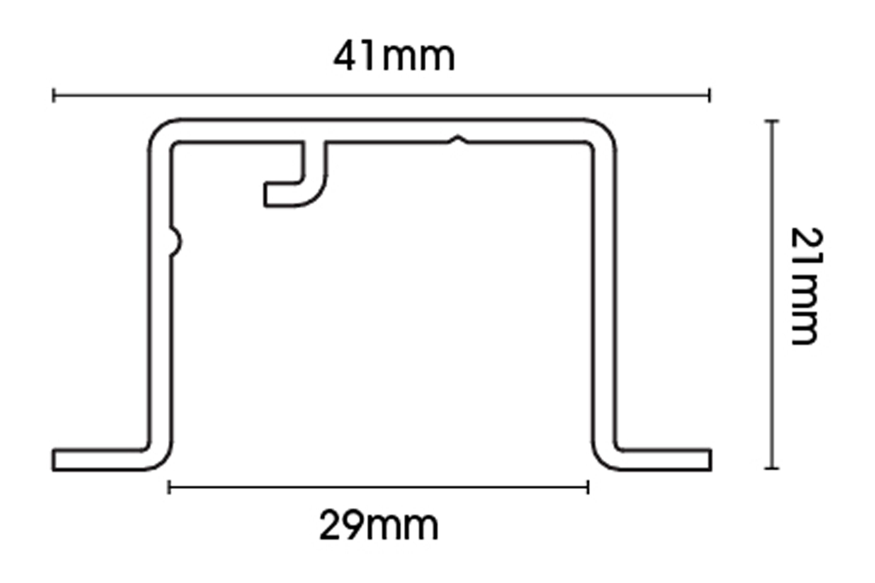 Recess Profile for Silent Gliss 6870 &amp; 3870