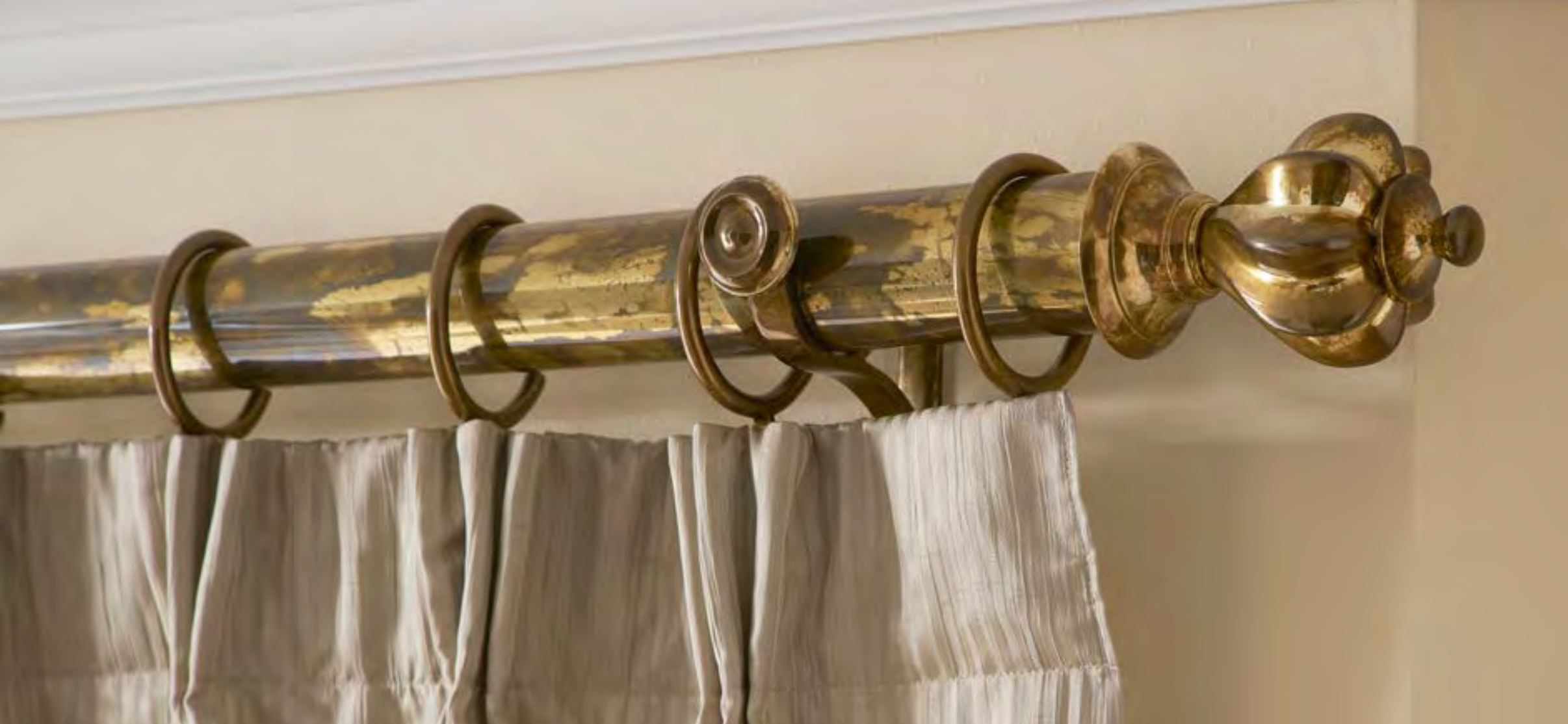 Mix & Match Hunter & Hyland Brass Curtain Poles